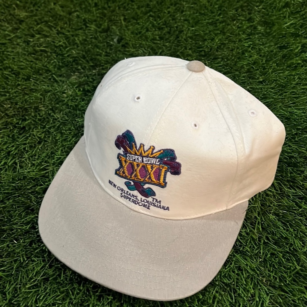 NFL Super Bowl XXI White and Gray Hat